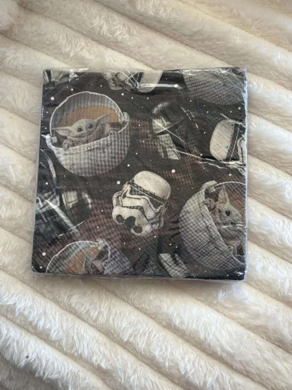 STAR WARS Party Birthday Plates Napkins Table cover Mandalorian Grogu